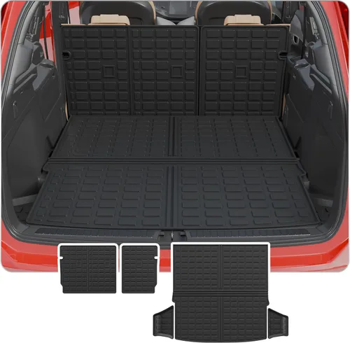 Vista 13 de alfombra de carga para maletero, protector de cubierta de asiento trasero de elastómero termoplástico (alfombra de maletero + alfombra de respaldo)