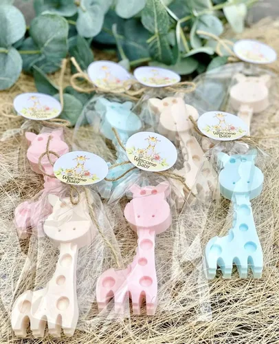 Vista 3 de Giraffe Soap Favors - Giraffe Baby Shower Favors, Boy Girl Baby Giraffe Decorations, Safari Jungle Baby Shower Party Gift
