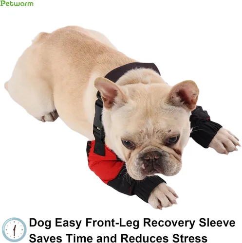 Vista 6 de PetWarm Mangas para patas delanteras para perros, impermeable, protector