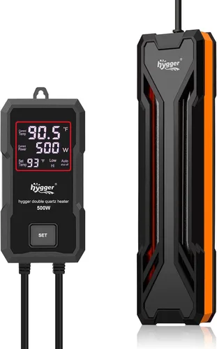 Vista 9 de hygger Calentador para Acuarios 300W/500W/800W/1000W, Calentador Sumergible para Tanque de Peces con Controlador LED Digital y Sistema Inteligente