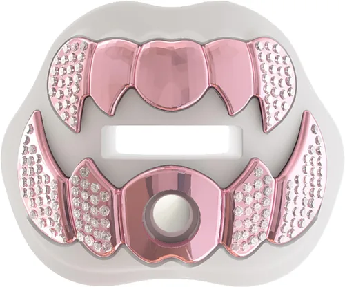 Vista 13 de LeCool Protector bucal de fútbol con correa conectada, 3D Beast Chrome, protector bucal para adultos y jóvenes, pieza para deportes para máximo