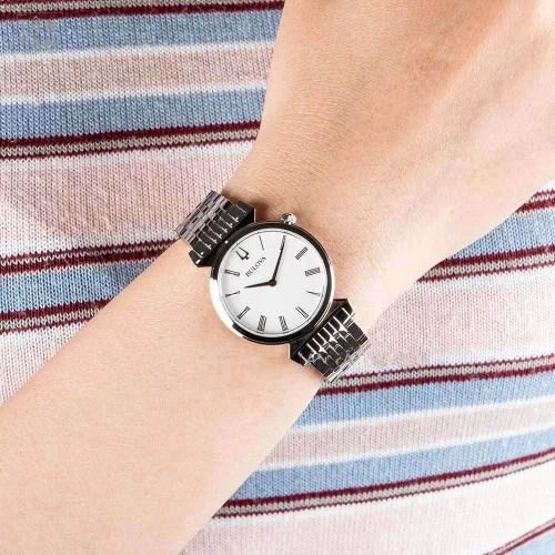 Vista 5 de Bulova Regatta Reloj de cuarzo para mujer Plateado 96L275-AMZUK