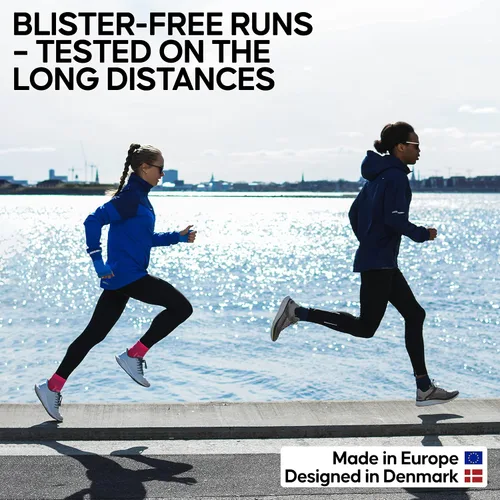 Vista 2 de DANISH ENDURANCE Paquete de 3 calcetines de correr para largas distancias cuarto de baño hombres y mujeres