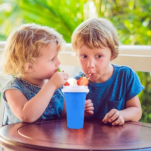 Vista 6 de Máquina para hacer granizados, vaso portátil para hacer granizados, taza mágica de congelación rápida, para hacer helados de batidos caseros