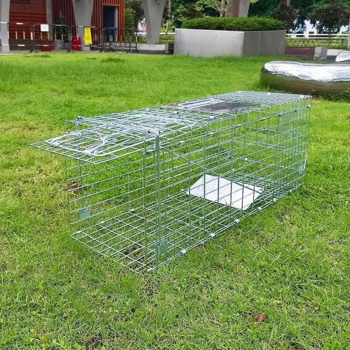 Vista 5 de Trampa plegable y colapsable para animales vivos de PULOMI. Kit de captura sin matar para atrapar y liberar roedores, conejos, gatos callejeros