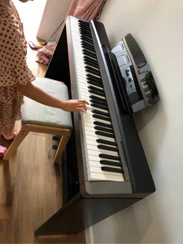 Vista 8 de Soporte de partituras compatible con teclado piano electrónico Yamaha P85 serie P95 (negro)