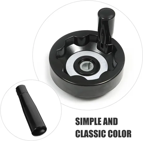 Vista 3 de Black Foldable Revolving Handle Plastic Grip M6 Screw Type