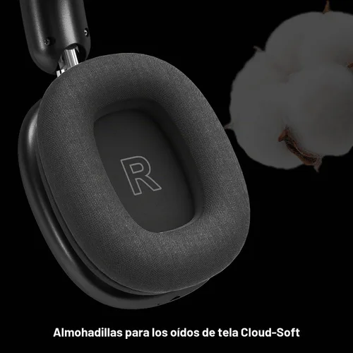 Vista 4 de Mpods - Auriculares inalámbricos con reducción de ruido Bluetooth 5.4 con micrófono, audio de alta resolución, tiempo de reproducción de 48 horas