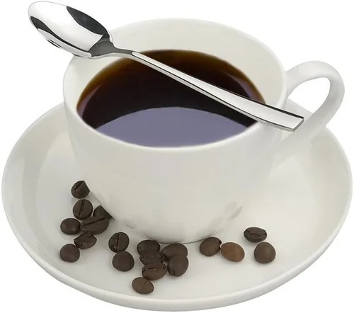 Vista 4 de Cuchara de café, 16 cucharas de café de acero inoxidable Demitasse