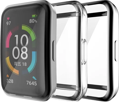 Vista 8 de Funda protectora de pantalla de cobertura completa compatible con Huawei Honor Band, carcasa protectora de TPU para Huawei Honor Band 6/7, Huawei