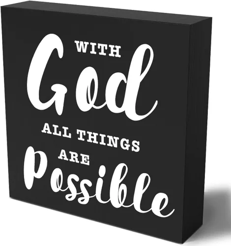 Vista 9 de Regalos religiosos para mujeres, regalos cristianos, caja de madera cristiana, decoración de escritorio, versículos de la Biblia, decoración