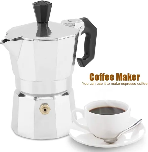 Vista 5 de TOPINCN Cafetera Italiana 1 taza para estufa, cafetera 1 taza para gran sabor fuerte olla italiana para hacer café 1 taza