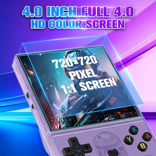 Vista 5 de S600 - Consola de juegos portátil retro, pantalla IPS de 4 pulgadas 720p, 128 GB con más de 18,000 juegos preinstalados, batería de 3500 mAh para un