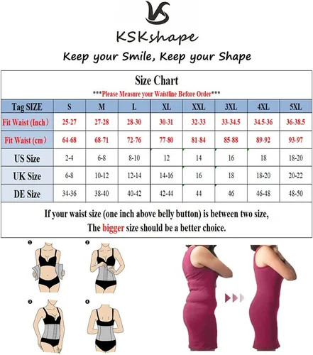 Vista 6 de KSKshape Waist Tummy Trainer Body Shaper Corset Girdle Cincher