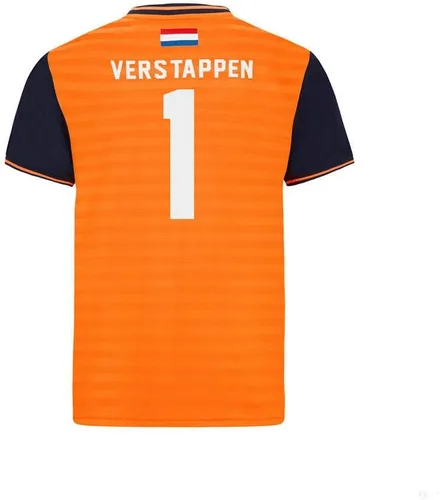 Vista 2 de Red Bull Racing F1 Max Verstappen - Camiseta para hombre, Naranja