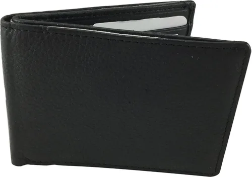 Vista 2 de Osgoode Marley RFID Ultra Mini Thinfold Mens Bifold Billetera - Negro, Negro -, Cartera Rfid