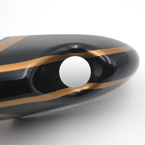 Vista 5 de Cubierta para manija de puerta lateral exterior de automóvil, carcasa de ABS brillante, accesorio compatible con Mini Cooper Serie R Mini Cooper