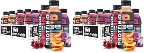 Vista 15 de Protein2o - Bebida a base de agua con infusión de 15 gramos de proteína de suero, sabor cereza, botella de 16.9 oz (paquete de 12)