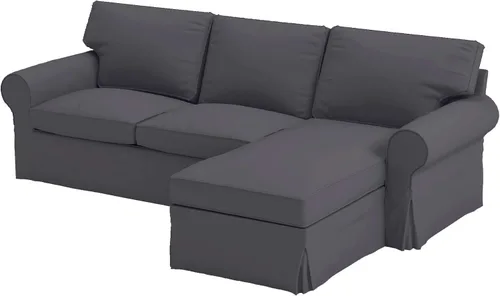 Vista 15 de La funda de sofá de repuesto es compatible con el sofá IKEA de tres plazas o el sofá Ektorp de 3 plazas. Solo funda. Funda Ektorp