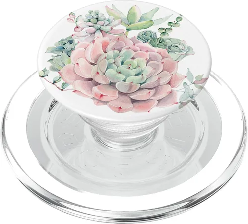Vista 8 de Nature Magick - Soporte y agarre para teléfonos y tabletas con diseño de PopSockets, color rosa