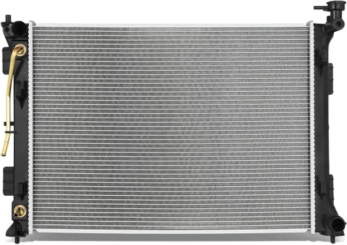 Vista 11 de DNA Motoring OEM-RA-2392 Radiador de enfriamiento de aluminio de 1 fila estilo OE compatible con 01-02 Kia Rio 1.5 AT, 25-1/2 pulgadas de ancho x