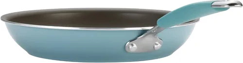 Vista 9 de Rachael Ray Cucina - Juego de ollas y sartenes antiadherentes, 10 piezas, color azul agave