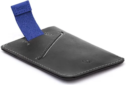 Vista 6 de Bellroy Funda para tarjetas cartera delgada de cuero máx 8 tarjetas y billetes Carbón cobalto