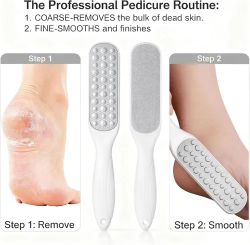 Vista 3 de Removedor profesional de callos para pies y lima de pies, suave con la piel, herramienta de pedicura para piel dura, talones ásperos y agrietados