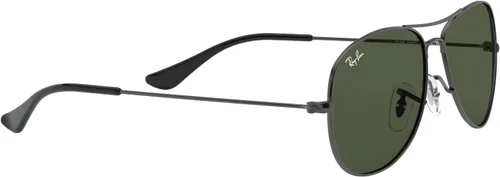 Vista 9 de Ray-Ban RB 3362-004 Gunmetal-Grey COCKPITAVIATOR Metal-FrameGafas de sol con lentes de color verde cristal-2.323in