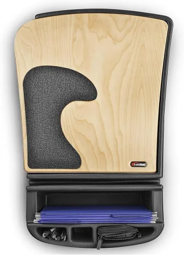 Vista 5 de Escritorio AutoExec GripMaster para automóvil, computadora para coche (acabado antiguo)., talla única , Birch