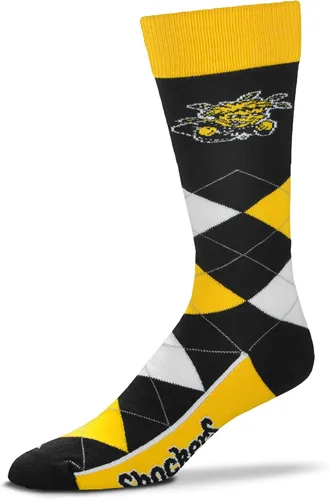 Vista 3 de FBF NCAA calcetines de equipo unisex para adultos Argyle Line Up