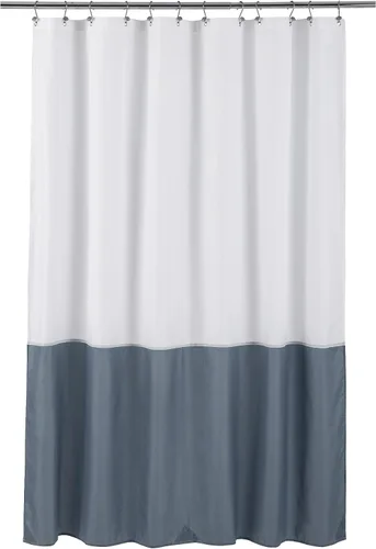 Vista 21 de ALYVIA SPRING Forro de Cortina de Ducha de Tela Extra Largo Impermeable - 72" x 96", Suave y Ligero Cortina de Ducha X-Larga con 3 Imanes, Lavable a