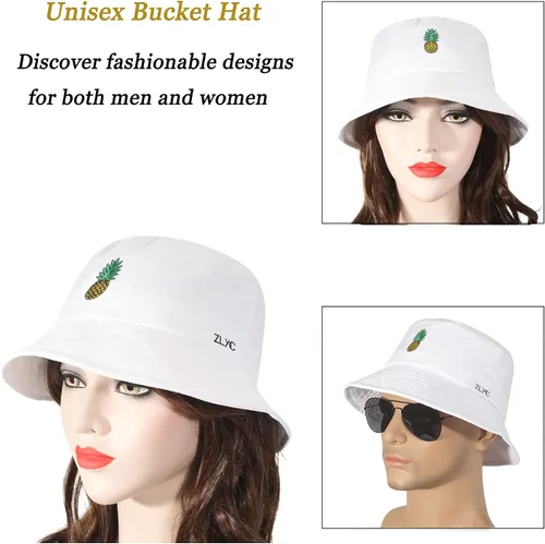 Vista 346 de ZLYC Gorra de pescador bordada de moda unisex para hombres y mujeres