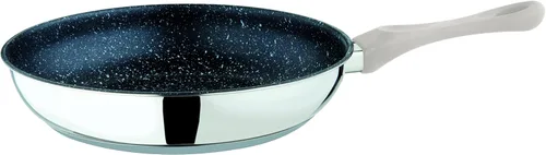 Vista 3 de Mepra Fantasia 30197924N - Sartén de piedra de 9.4 in, acero inoxidable, revestimiento de piedra Eterna, mango de baquelita Utensilios de cocina