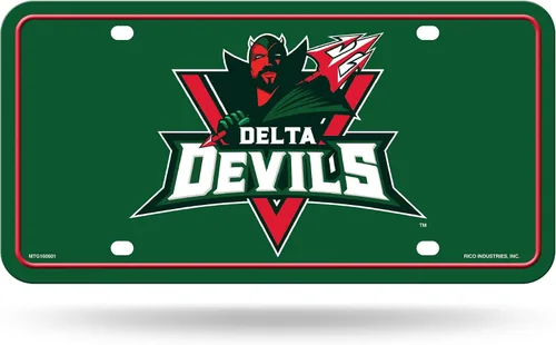 Vista 47 de NCAA etiqueta de metal para auto, negro