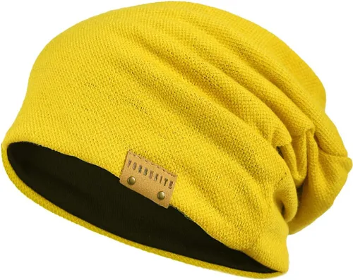 Vista 85 de FORBUSITE Gorro de punto largo holgado para hombre para verano e invierno, de gran
