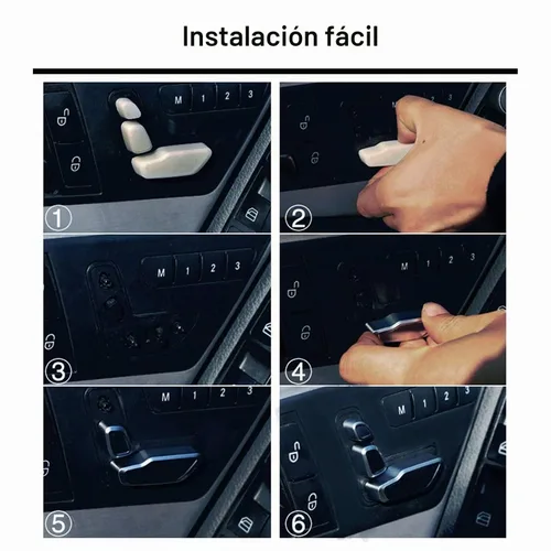 Vista 7 de Jaronx para Mercedes Benz Botón de Reemplazo de Ajuste de Asiento del Lado Izquierdo de la Puerta, Interruptor de Control de Asiento Botones