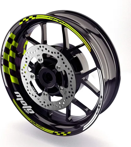 Vista 8 de MC MOTOPARTS Adhesivos para llanta de rueda 17 pulgadas Cinta adhesiva AA01 Compatible con GSX1300R GSXR1000 GSXR600 (Azul Aqua)
