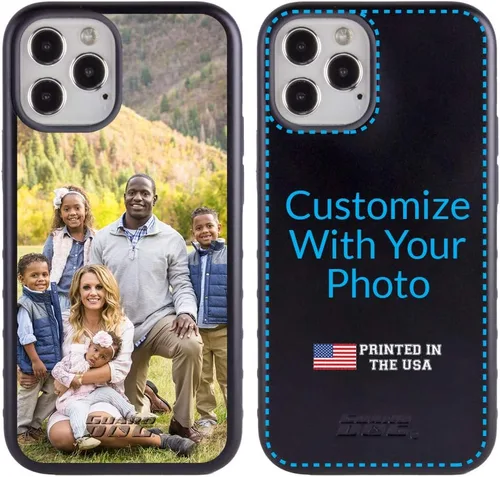 Vista 9 de Guard Dog Funda compatible con iPhone 12/12 Pro, grado militar, protección resistente de dos piezas, personalizada, fotos, cuatro marcos