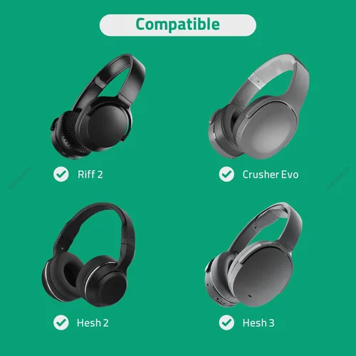 Vista 5 de GEEKRIA Cable de audio con micrófono compatible con Skullcandy Crusher Evo, Hesh 3/2, Riff 2, cable de auriculares de 1/8" (3,5 mm) a 0.138 in