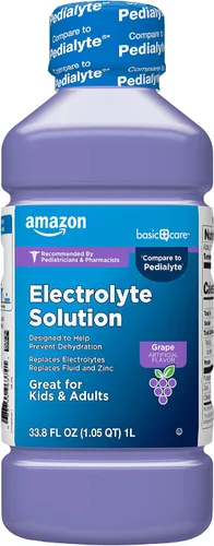 Vista 12 de Amazon Basic Care Solución de electrolitos Advantage Care con prebióticos PreVital, sabor a frambuesa azul, diseñada para ayudar a prevenir