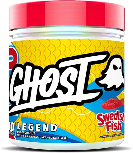 Vista 14 de GHOST Legend Polvo Pre-Entrenamiento, Frambuesa Azul - 30 Porciones – Pre-Entrenamiento para Hombres y Mujeres con Colina, L-Citrulina, y Beta
