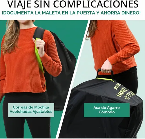 Vista 6 de Reperkid - Bolsa para cochecito para avión, costuras reforzadas, funda resistente a desgarros