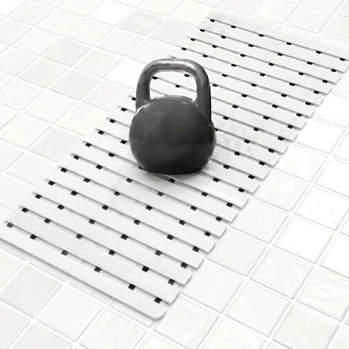 Vista 12 de AceOrbit Tapete con peso antideslizante para bañera, tapete de baño texturizado de elastómero termoplástico (TPE) para superficies texturizadas