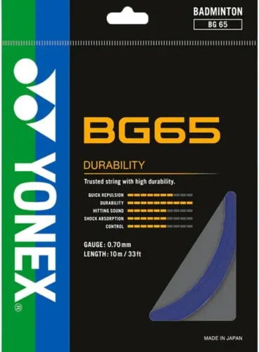 Vista 3 de Yonex BG 65 Cuerda de bádminton - Negro