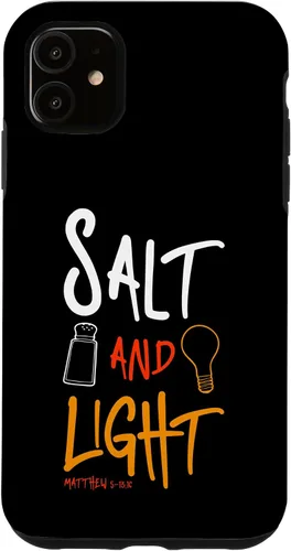 Vista 8 de iPhone 16 Salt of earth - light of the world Matthew 5:13 Case