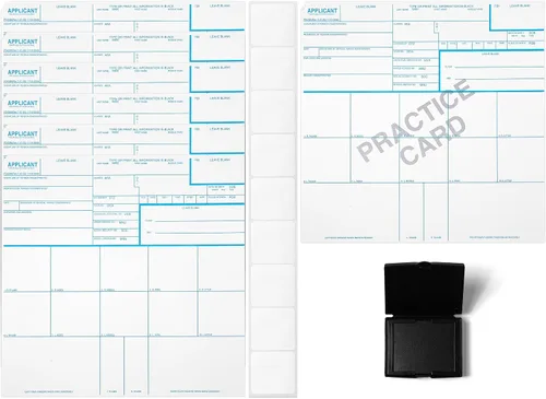 Vista 4 de National Gun Trusts - Fabricado en Estados Unidos - Kit completo de tarjetas de huellas dactilares FD-258 2026 (6 tarjetas + 1 tarjeta de práctica)