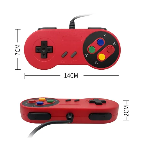 Vista 8 de COIORVIS usb Snes controller Wired Controller for Switch USB controller for PC Emulator Game Mobile Controller for NES wired Joypad Game for