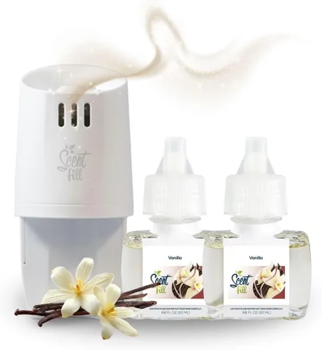 Vista 34 de Scent Fill Ambientador enchufable de sidra de manzana, repuestos de aceite perfumado, 2 recambios + difusor