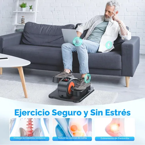 Vista 5 de GUGTTR Under Desk Elliptical Machine, Electric Elliptical Leg Exerciser for Seniors Fully Assembled, Quiet & Portable Electric Seated Pedal